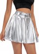 Women's Ruched Waist Stretchy Flared Yoga Skirt