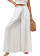 Womens Flowy Palazzo Pants High Waist Wide Leg Summer Beach Pants