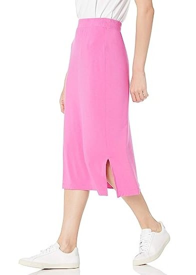 Women's Pull-On Knit Midi Skirt