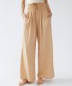 Ladies Linen Trousers, High Waist Pocket Cotton Linen Wide Leg Pants